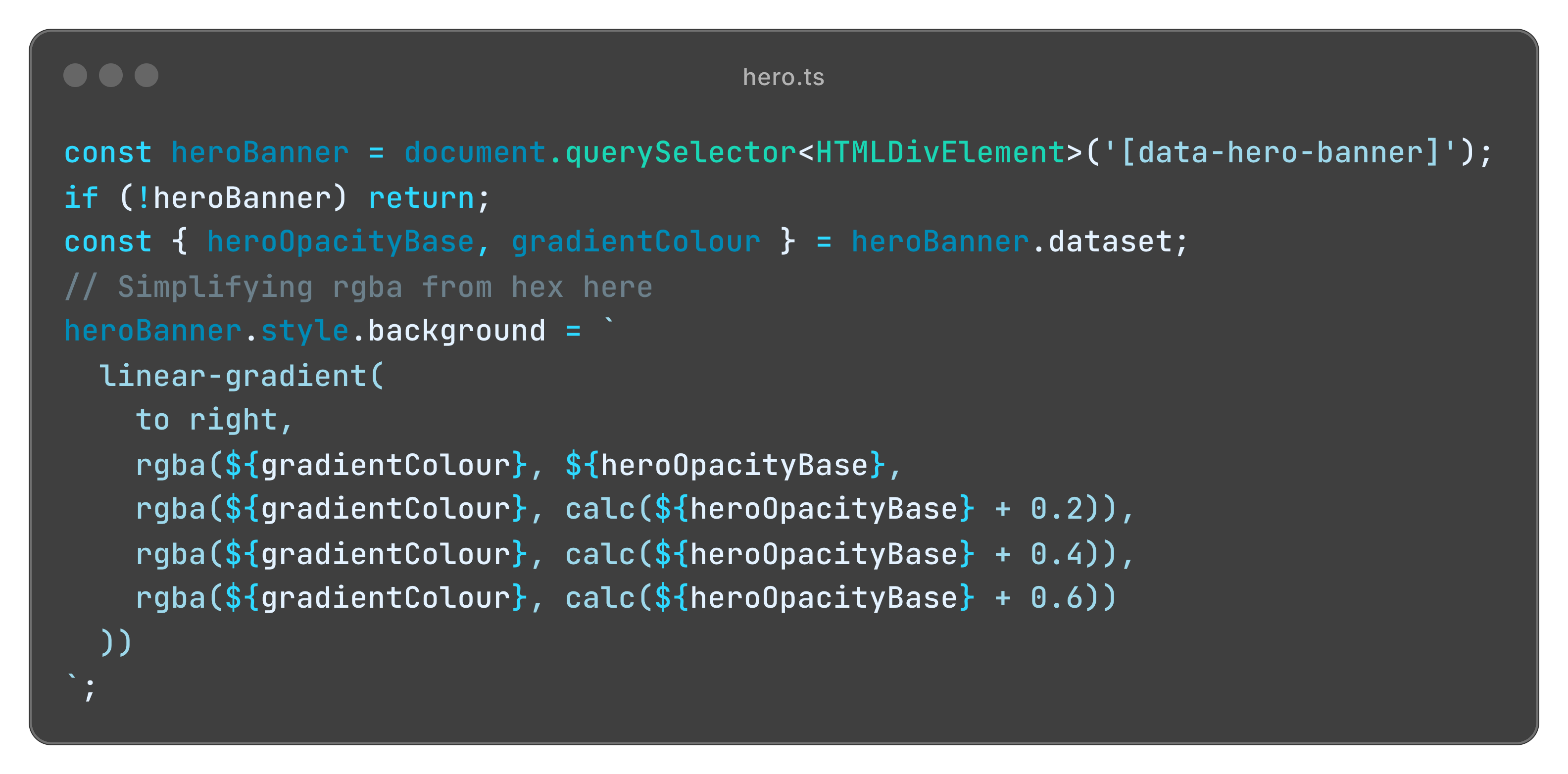 Hero example 1 typescript